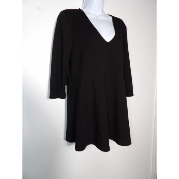 Ripe Maternity Top Shirt Large Black V Neck Peplum Dressy Career Office - Picture 3 of 12